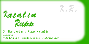 katalin rupp business card